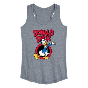 Women's - Disney - Donald Duck Graphic Racerback Tank - 1 of 4