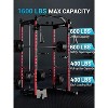 Acekool Power Cage, Multi-Functional Home Gym Squat Rack with Cable System, 1600LB Capacity, Over 20 Attachments, Black - 3 of 4