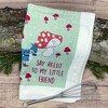 Say Hello to My Little Friend Funny Gnome Tea Towel - Crazy Dog Tea Towel - 2 of 4