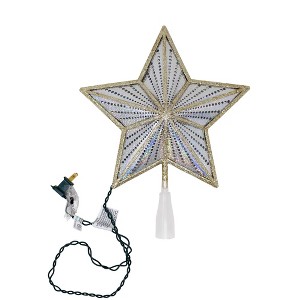 Kurt Adler Lighted Treetopper, Gold & Iridescent, 10" - 1 of 4
