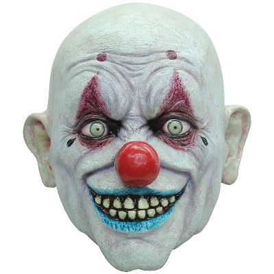 Ghoulish Mens Crappy the Clown Costume Mask - 16 in. - White