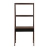 Brown Wooden Ladder Desk with Storage, Decorative Ladder Bookshelf and Display Shelf for Home or Office – Maison Boucle - 2 of 4