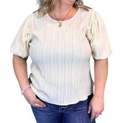 Women's Charlotte Puff Sleeve Top - Mikarose