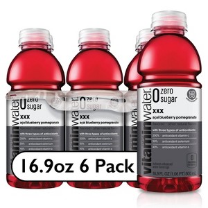 vitaminwater zero xxx açai- blueberry- pomegranate - 6pk/16.9 fl oz Bottles - 1 of 4