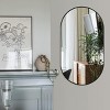 GlasFlength Decorative Wall Mirrors Oval Accent Mirror Wall Mirror Polished Mirror Decorative Mirror for Living Room, Black, 33"*20"*1.1" - 2 of 4