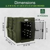 Dakota 283 Canine Rough and Tough Economy Pet Kennel, Heavy Duty Crate for Dogs and Cats with Ventilation Holes, Large, Olive - 3 of 4