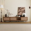 HDZNVF 78 inch TV Stand for 75/80/85 inch TV, Console with Ample Storage, Entertainment Center with Open Shelf - 2 of 4