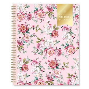 Blue Sky Day Designer Weekly/Monthly Planning Calendar 8.5"x11" Rose Pink Floral - 1 of 4