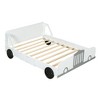 Whisen Unique Design Twin Size Car-Shaped Platform Bed with Wheels - 3 of 4