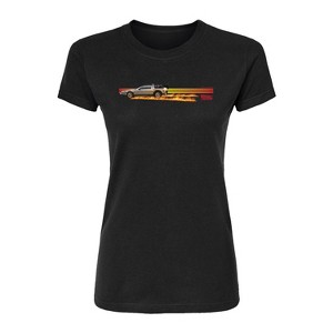 Women's - Back to the Future - Delorean Fitted Graphic T-Shirt - 1 of 2