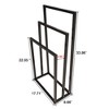 Metal Freestanding Towel Rack 3 Tiers Hand Towel Holder Organizer for Bathroom Accessories, Black - image 4 of 4