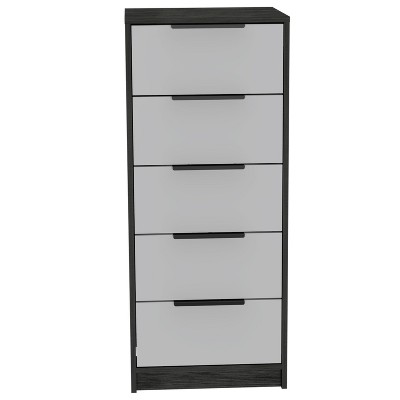 NicBex 5 Drawers Dresser for Bedroom,Modern Style Wooden Drawers with Black Handle,Dressers for Kids Room,Living Room,Entry and Hallway