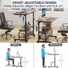 Aheaplus Height Adjustable Computer Desk with Charging Station - 3 of 4