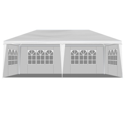 10'x20' Outdoor Wedding Canopy Tent with 4 Removable Sidewalls - Perfect for Parties, Markets & Events