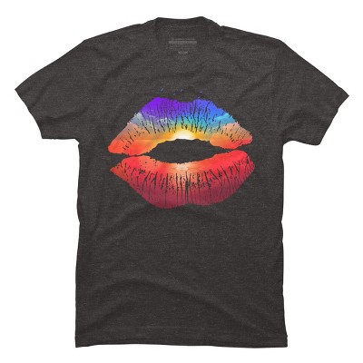 Men's Design By Humans Summer Kiss By clingcling T-Shirt