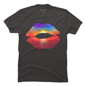 Men's Design By Humans Summer Kiss By clingcling T-Shirt - 1 of 4