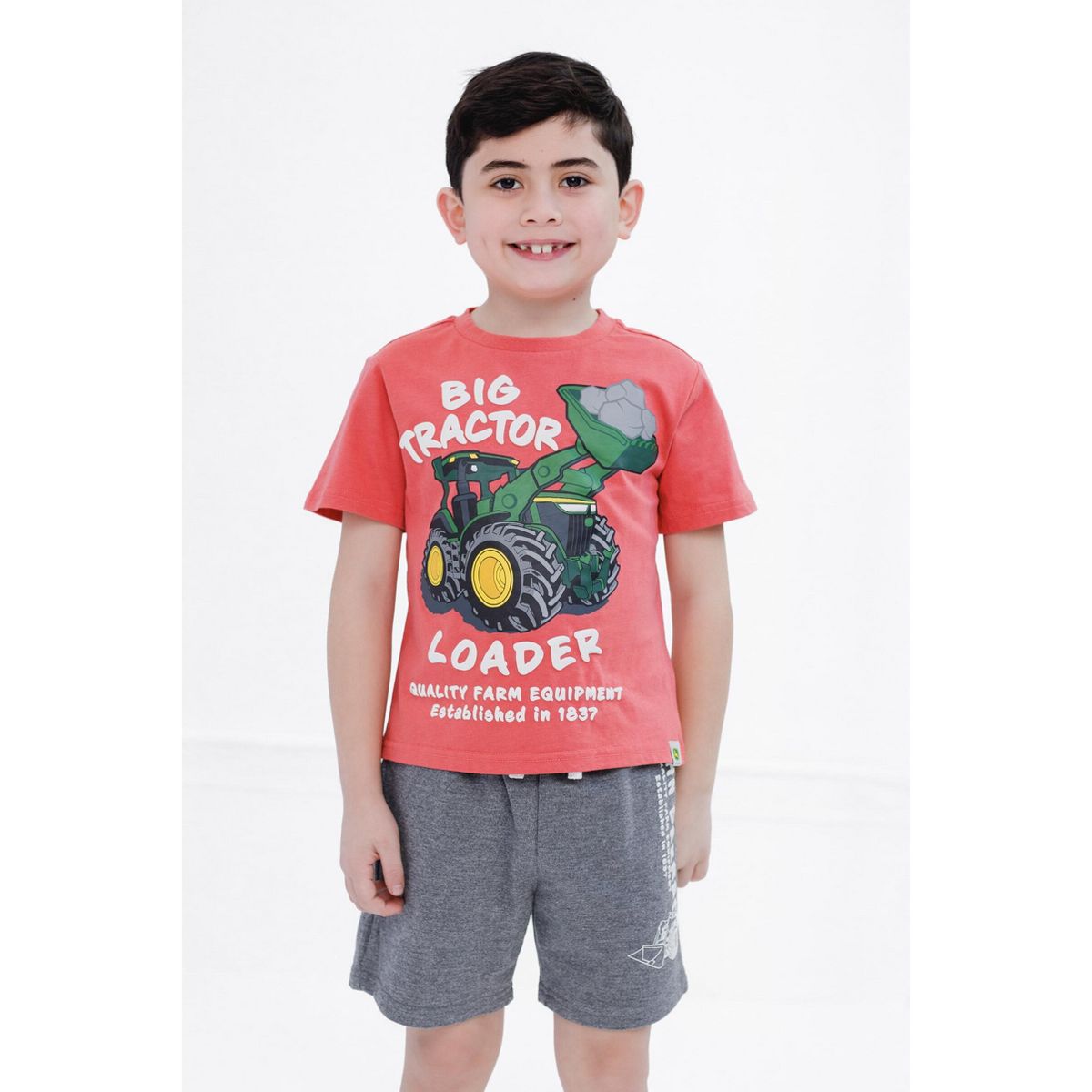 John Deere T-Shirt and French Terry Shorts Outfit Set Toddler - thumbnail 2
