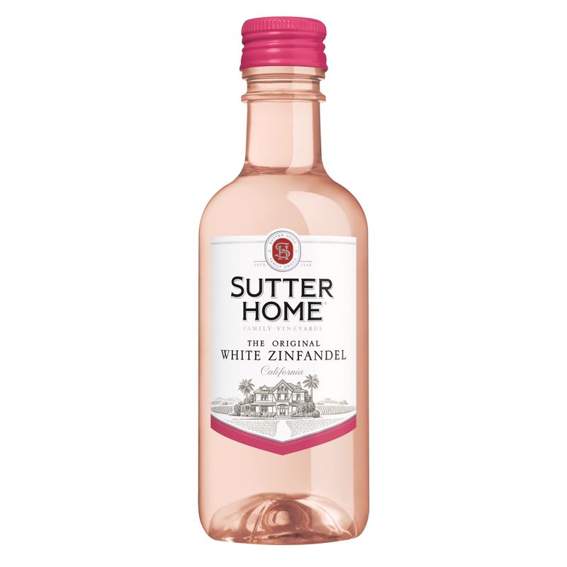Sutter Home White Zinfandel Wine - 4pk/187ml Bottles, 3 of 9