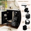 ModernLuxe 30" Bathroom Vanity with Ceramic Sink, 3 Drawers & Soft-Close Door, Solid Wood Frame Storage Cabinet, White/Black - 4 of 4