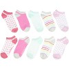 Dreamworks Trolls Girls Rainbows Ankle No Show Socks 10 Pairs Multicoloured - 3 of 3