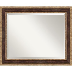 Amanti Art Ridge Beveled Framed Bathroom Vanity Wall Mirror - 1 of 4