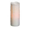 Set of 3 LED Dripping Wax Pillars – 3"D x 8"H – White Flameless Candles for Indoor Decor By Melrose - 2 of 3
