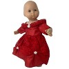 Doll Clothes Superstore Handmade Red Princess Dress Fits 14-15 Inch Baby Dolls - 3 of 4