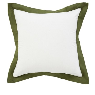 20" X 20" White And Golden Yellow 100% Cotton Geometric Zippered Pillow