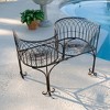 Design Toscano Tete a Tete Kissing Garden Bench - 2 of 3