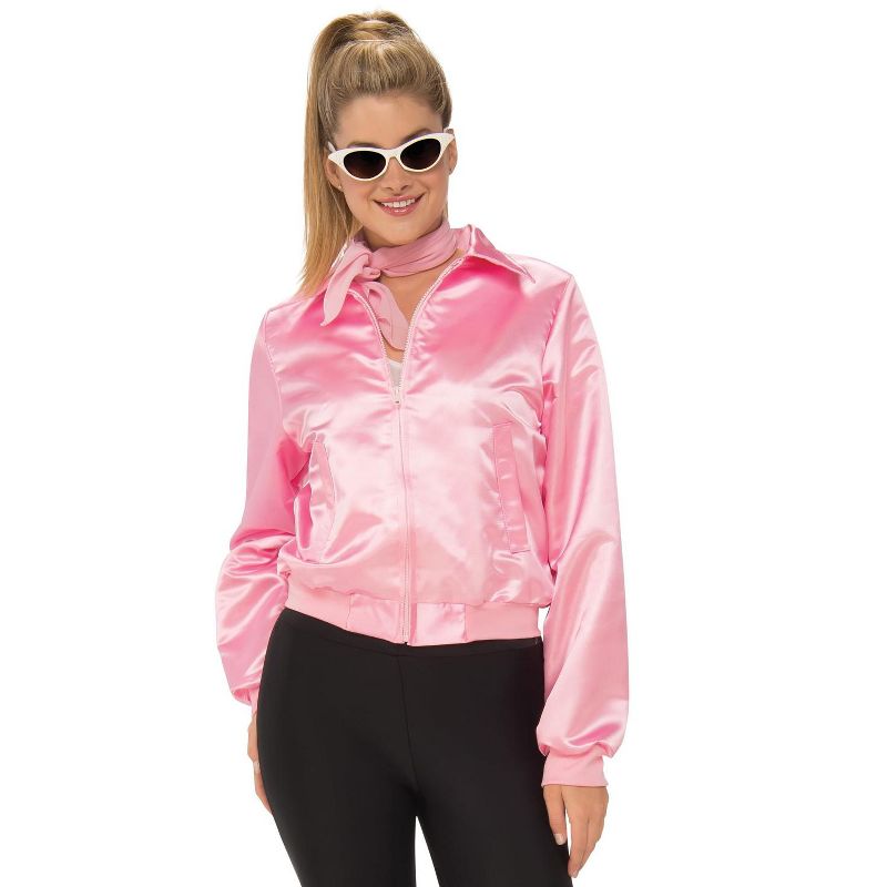Grease Pink Ladies Jacket Women's Costume, 1 of 3