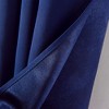 Olivia Gray Anchorage Blackout Single Grommet Curtain Panel Pair - 54" x 63", Navy Blue - 4 of 4