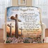 Collections Etc Old Rugged Cross Fringe Border Tapestry Throw THROW - 2 of 2