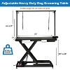 Grooming Table with Aluminium Overhead Arm, 50'' Lift Heavy Duty, Adjustable Pet Grooming Table with Anti Slip Tabletop for Large Dogs, Home, Salon - 3 of 4