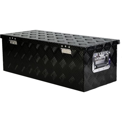 30 Inch Heavy Duty Aluminum Tool Box, Lockable Weatherproof Truck Storage, Secure Underbody Organizer for Pickups, RVs & Trailers