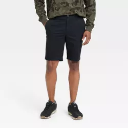 Men's Every Wear 9" Slim Fit Flat Front Chino Shorts - Goodfellow & Co™ Black 42