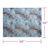 Vudeco Glow in The Dark Kids' Blanket Gray Space: 50x60 Inch Midweight Microfiber Throw for Kids, Spaceship Pattern - 2 of 4