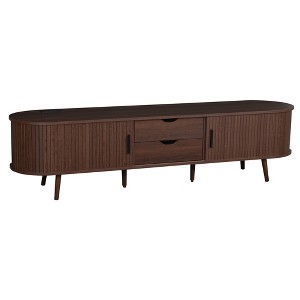 Dexmalle TV Stand for 80 Inch TV with Tambour Doors and Power Outlet - 1 of 4