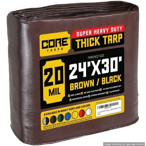 Core Tarps Heavy Duty 20 Mil Tarp Cover, UV Resistant, Rip Proof for Roof, Camping, Patio, Pool, Boat - 1 of 4