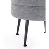 Manhattan Comfort Set of 2 Bailey Woven Polyester Blend Upholstered Ottoman - 3 of 4