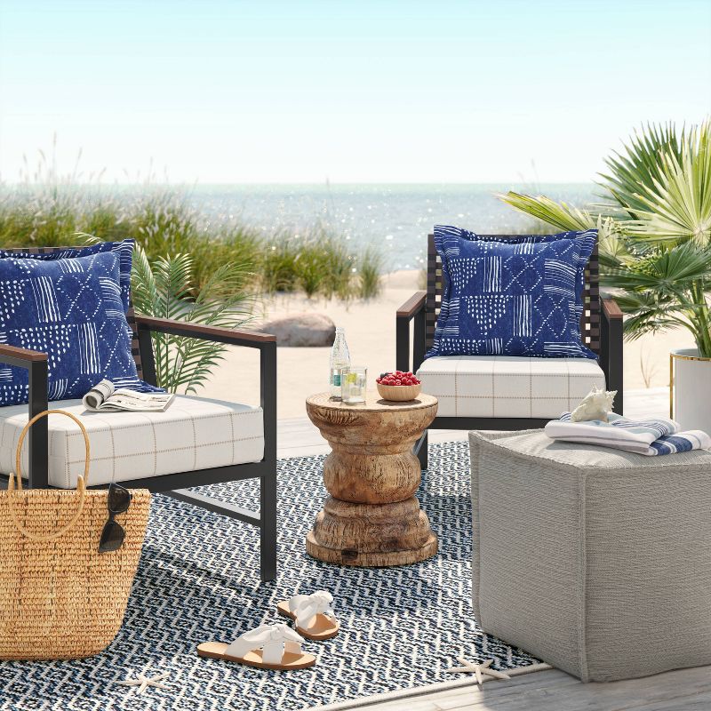 24"x22" Printed Woven Outdoor Deep Seat Cushions - Threshold™, 3 of 7