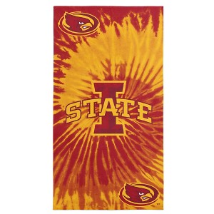 NCAA Iowa State Cyclones Tie Dye Beach Towel 30 x 60 inches - 1 of 4