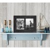 Americanflat Collage Picture Frame in with Two  Displays Textured Wood and Polished Glass for Wall and Tabletop - Charcoal 5" x 7" - image 4 of 4