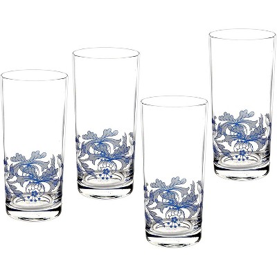 Portmeirion Botanic Garden Highball Drinking Glasses, Set Of 4, Assorted :  Target