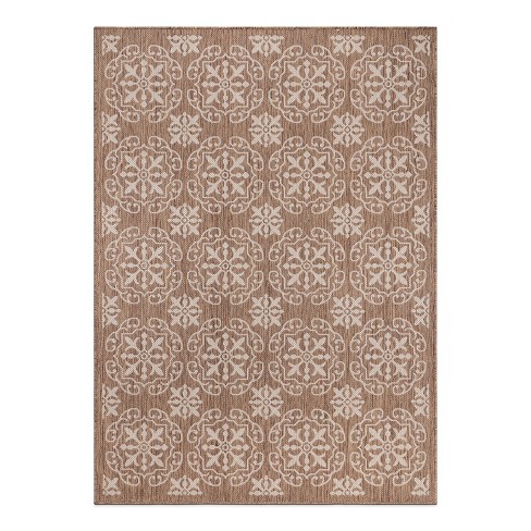 Store 5x7 Threshold™ Feet Tan Solid Woven Natural Jute Border Target Area Rug