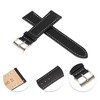 Unique Bargains Women's Men's Cowhide Watch Bands 22mm Black 1 Pc - 3 of 4