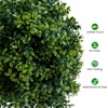 Artificial Topiary Boxwood Ball Trees 20 Inch, Fake Greenery with Fruits for Front Porch, Indoor Walkway, Set of 2 - 4 of 4