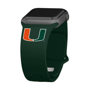 NCAA Miami Hurricanes Silicone Apple Watch Band - 1 of 3