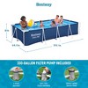Bestway Steel ProRectangular Metal Frame Above Ground Outdoor Backyard Swimming Pool - 3 of 4