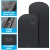 Plixio Garment Bags Suit Bag for Travel and Clothing Storage of Dresses, Shirts, Coats - Zipper and Transparent Window (Black - Mixed Sizes: 100 Pack) - 2 of 4