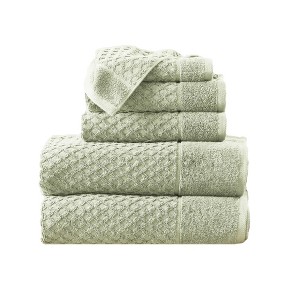 Cotton Quick-Dry Textured Towels - Great Bay Home. - 1 of 4